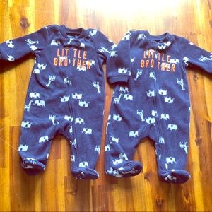 🐘🧡 LIKE NEW Little Brother Matching Sleepers NB